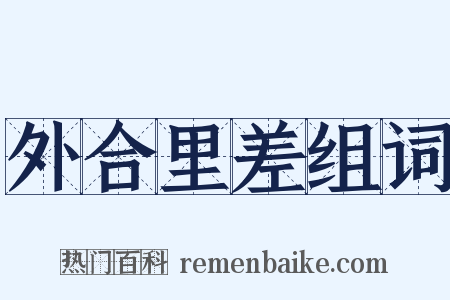 外合里差组词是什么意思的图片